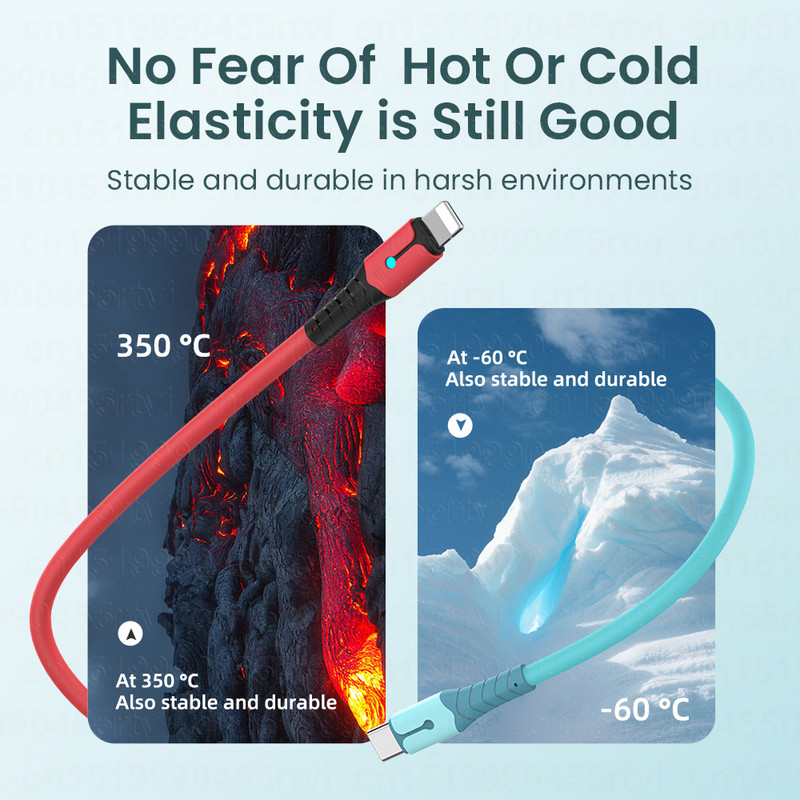 PD 20W rýchlonabíjací USB kábel pre iPhone 14 13 12 11 Pro Max USB Type-C na 8-pinový kábel pre iPhone, dátový kábel USB, nabíjací kábel 2 m