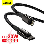 Καλώδιο USB PD Baseus 20W για iPhone 14 13 12 Pro Max Plus Mini Type C Καλώδιο γρήγορης φόρτισης δεδομένων για iPad Mini Air AirWire