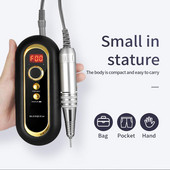 Mașină de găurit electrică profesională pentru unghii, 30000 rpm, mașină de găurit pentru unghii, portabilă, fără fir, pentru unghii acrilice, unghii cu gel, manichiură, reîncărcabilă