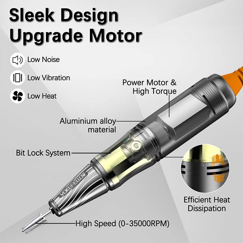 35000 RPM elektriline küünepuurimasin Professionaalne pediküüri maniküüri masin küünte freesimise lõikurite komplekt küünekunsti salongi varustus
