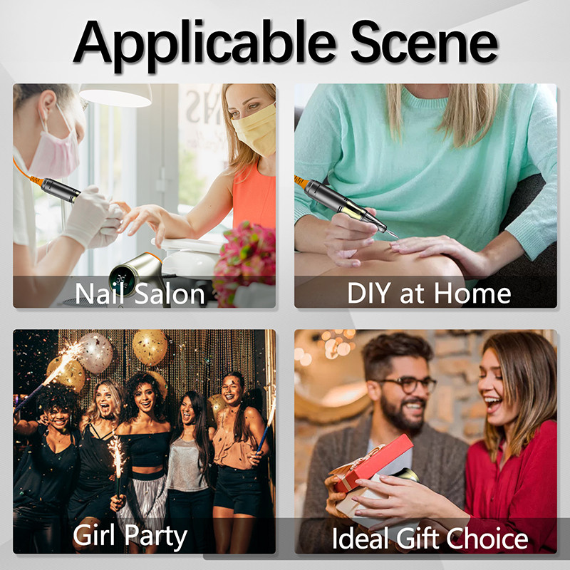 35000 RPM elektriline küünepuurimasin Professionaalne pediküüri maniküüri masin küünte freesimise lõikurite komplekt küünekunsti salongi varustus