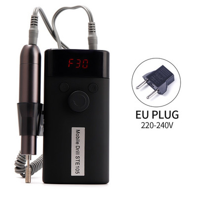 24W30000RPM elektromos körömfúró gép körömzselé polírozó hordozható elektromos körömreszelő fúró manikűrkészlet 6 fúróval
