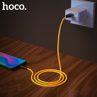 HOCO silikoonist C-tüüpi USB-kaabel 3A USB-C-kaabel kiire laadimise andmesidekaabel, C-tüüpi USB-laadija kaabel Galaxy S20 Plus Xiaomi 11 jaoks