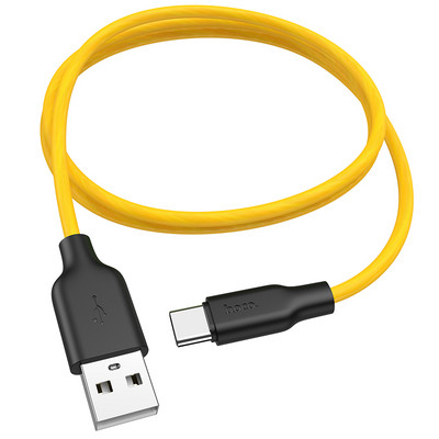 HOCO silikoonist C-tüüpi USB-kaabel 3A USB-C-kaabel kiire laadimise andmesidekaabel, C-tüüpi USB-laadija kaabel Galaxy S20 Plus Xiaomi 11 jaoks