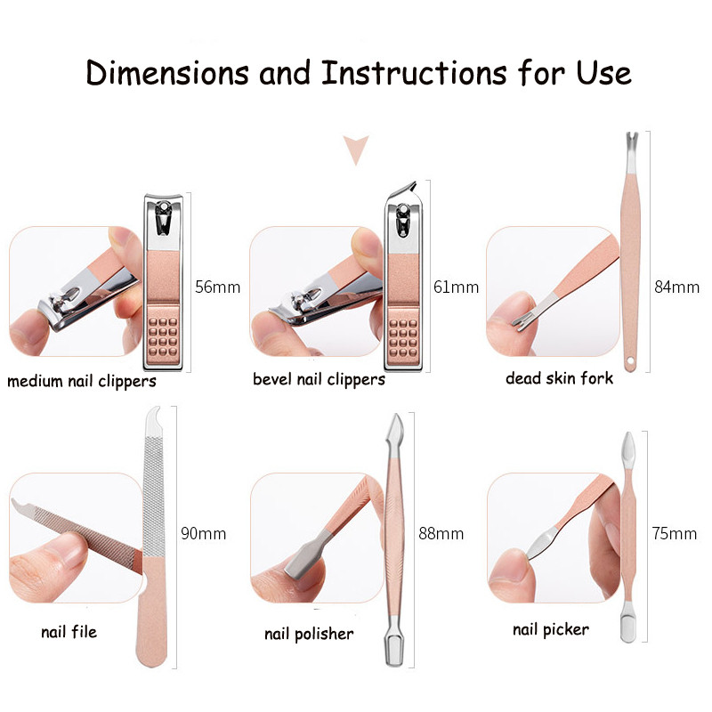 Ψαλίδι Νυχοκόπτη Σετ Dead Skin Πένσα κοπής νυχιών Πεντικιούρ Μαχαίρι Nail Groove Εργαλείο μανικιούρ Οικ.