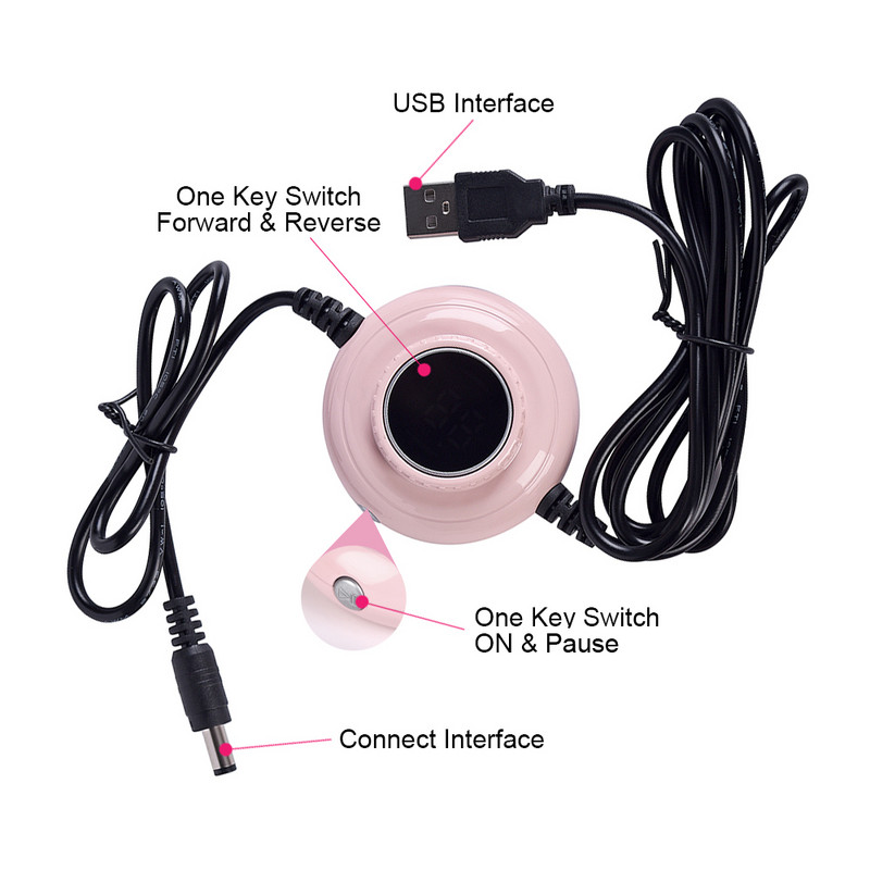 35000RPM Stroj za manikuru Električna bušilica za nokte USB prijenosna manikura s LCD zaslonom Glodalica Olovka za geliranje noktiju