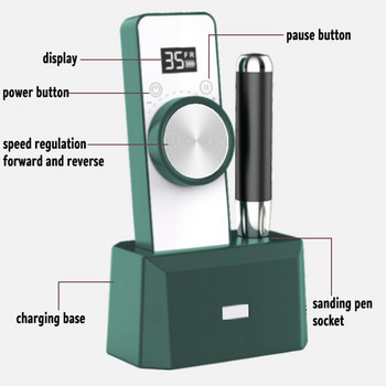 Настолна машина за пробиване на нокти 35000RPM Мощна електрическа бормашина за нокти Шлифовъчна машина Машина за маникюр Полиране на нокти