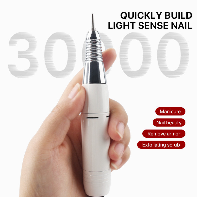 Mașină electrică de găurit unghii 30000 RPM Mașină încorporată cu baterie 2200mAh Dispozitiv portabil de șlefuit pentru unghii Pedichiură Dispozitiv de șlefuit Instrument pentru unghii