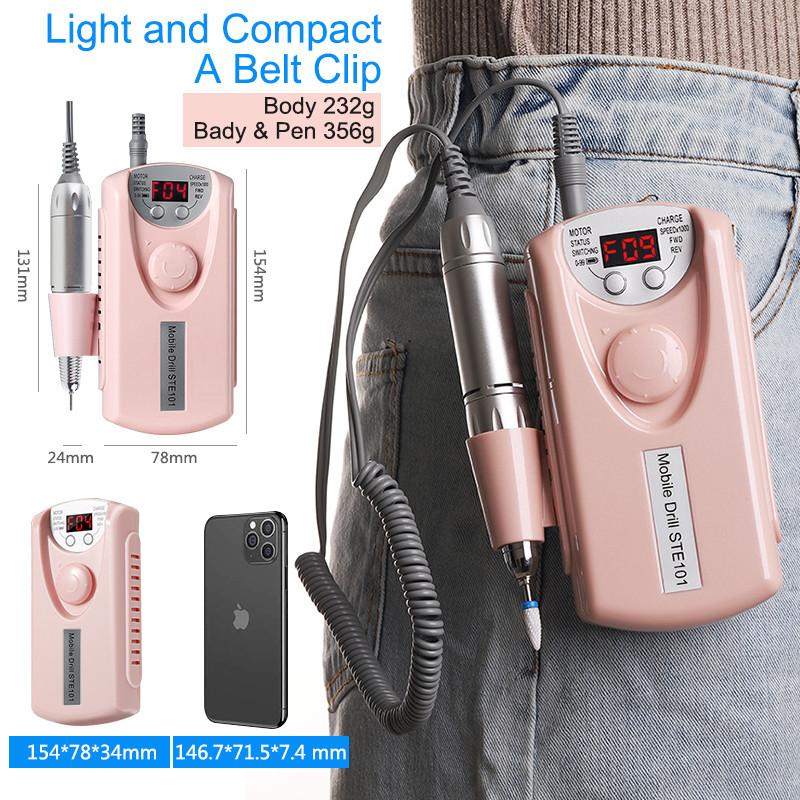 30000 RPM elektrinė nagų gręžimo mašina manikiūro gręžimo mašina pedikiūro gręžimo mašina profesionalus nagų gręžimo salonas, stiprūs nagų gręžimo įrankiai