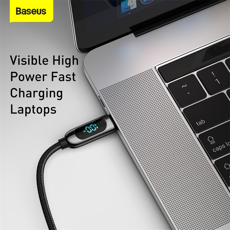 Baseus PD 100 W USB C-C-tüüpi USB-kaabli kaabel kiirlaadimislaadija juhe USB-C-tüüpi C-tüüpi USBC-kaabel Xiaomi POCO X3 Pro jaoks Samsung