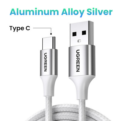 Cablu Micro USB UGREEN Cablu de date USB de încărcare rapidă din nailon 3A pentru tableta Samsung Xiaomi LG Telefon mobil Android Cablu de încărcare USB