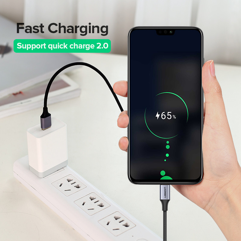 UGREEN mikro USB kabel 3A najlonski USB podatkovni kabel za brzo punjenje za Samsung Xiaomi LG tablet Android mobilni telefon USB kabel za punjenje