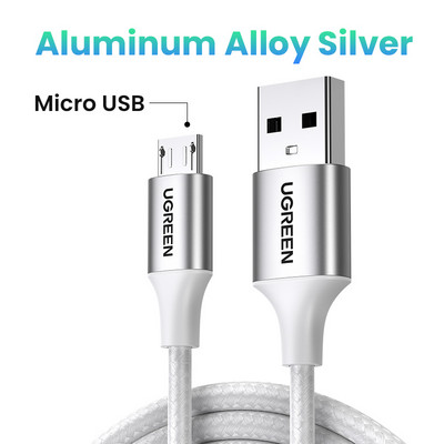 UGREEN Micro USB kábel 3A rýchlonabíjací kábel USB na Micro USB 2.0 nabíjací kábel pre Android pre Samsung Galaxy S7 S6 Note