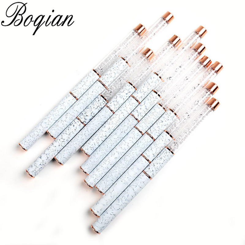 BQAN Marbled Rose Gold küünehari geelpintsel maniküüriks Akrüül UV-geeli pikenduspliiats küünelaki maalimiseks joonistuspintsel