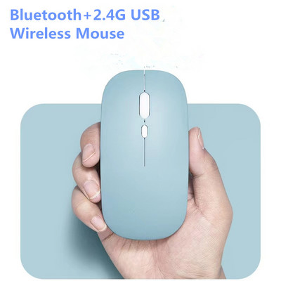 Macaron punjivi bežični Bluetooth miš 2.4G USB miševi za Android Windows Tablet Prijenosno prijenosno računalo Za IPAD mobitel