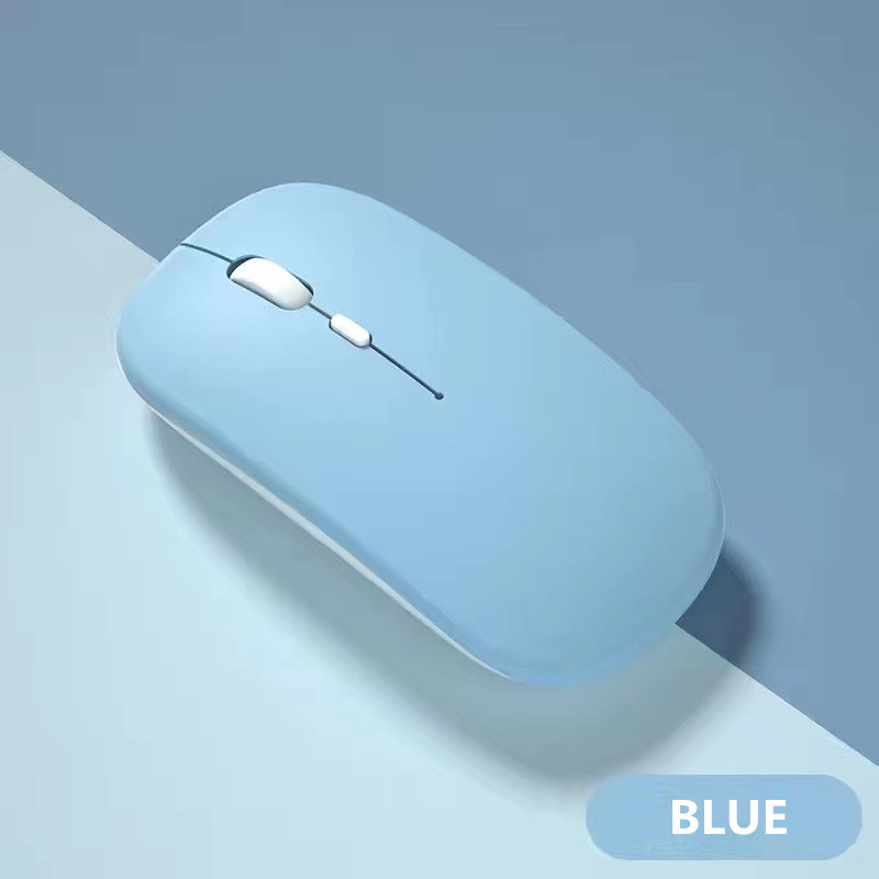 Macaron újratölthető vezeték nélküli Bluetooth egér 2.4G USB egér Androidhoz Windows Tablet Laptop Notebook PC IPAD mobilhoz