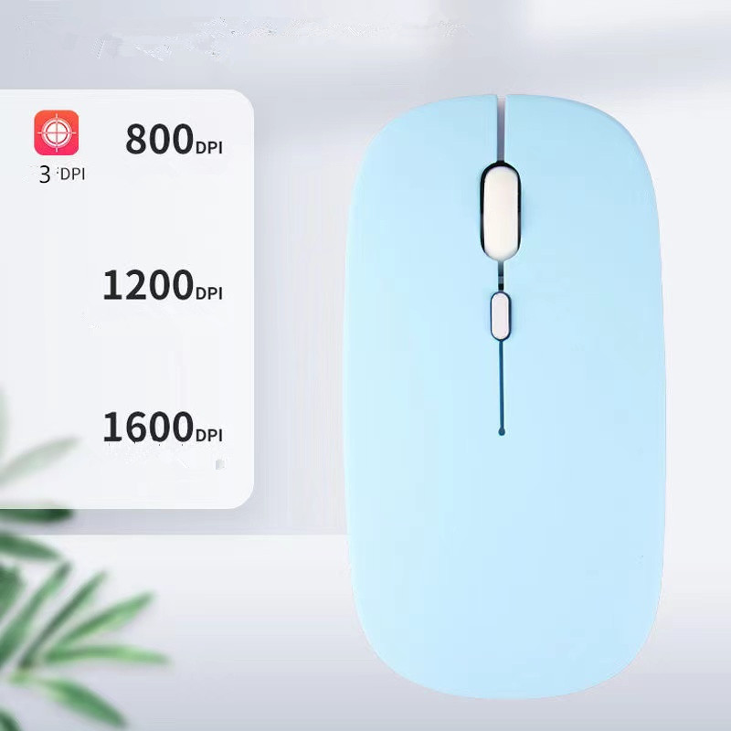 Macaron újratölthető vezeték nélküli Bluetooth egér 2.4G USB egér Androidhoz Windows Tablet Laptop Notebook PC IPAD mobilhoz