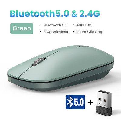 UGREEN miš Bežični Bluetooth tihi miš 4000 DPI Za MacBook Tablet Računalo Laptop PC Miševi Slim Quiet 2.4G bežični miš