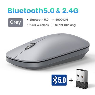 UGREEN miš Bežični Bluetooth tihi miš 4000 DPI Za MacBook Tablet Računalo Laptop PC Miševi Slim Quiet 2.4G bežični miš