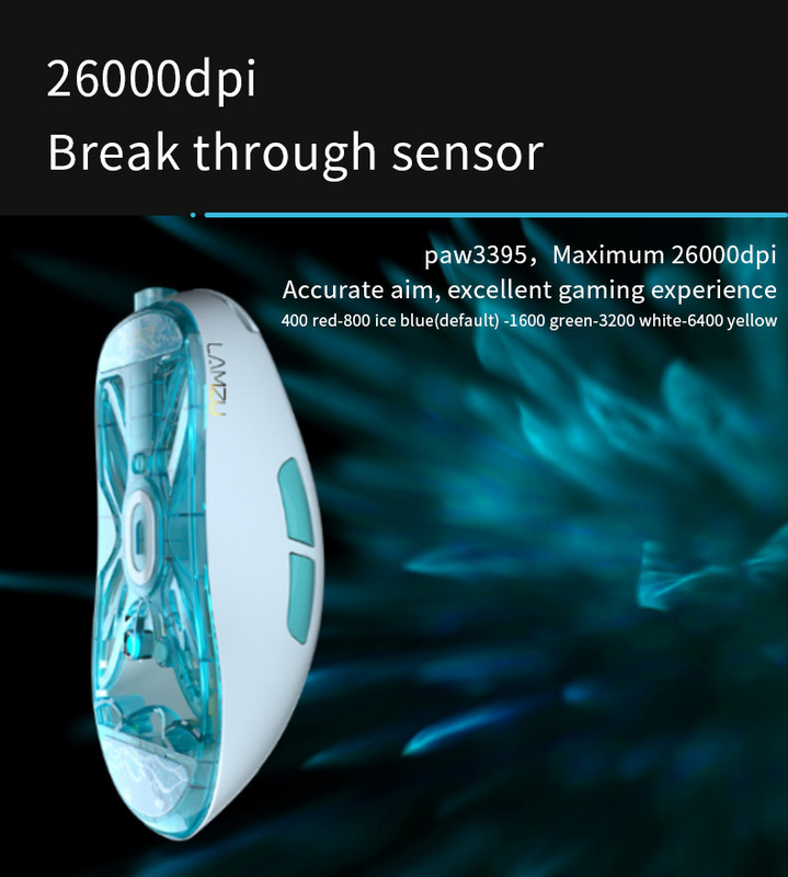 Lamzu Atlantis 55g bežični superlagani miš za igranje