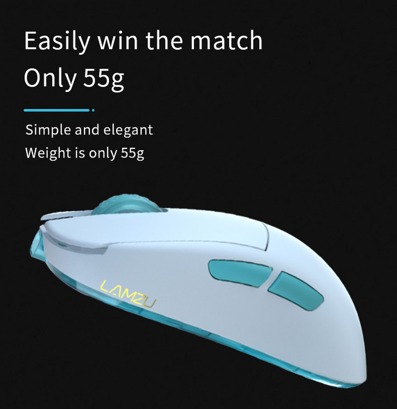 Lamzu Atlantis 55g bežični superlagani miš za igranje