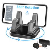 Περιστρεφόμενη 360° βάση στήριξης τηλεφώνου αυτοκινήτου Στήριγμα στο ταμπλό Στήριγμα σιλικόνης τηλεφώνου Βάση τηλεφώνου Ταμπλό αυτοκινήτου Σταθερά τηλέφωνα GPS
