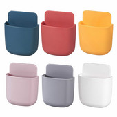 Samoljepljiva kutija za pohranu daljinskog upravljača Zidni držač za mobilni telefon, postolje, organizator za olovke, držači za četkice za zube 11,5x9 cm