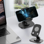 Suport de birou pliabil pentru tabletă pentru telefon mobil pentru iPad iPhone Samsung Suport de birou reglabil, rotire, suport de birou stabil