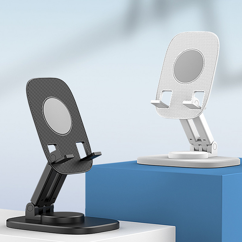 Suport de birou pliabil pentru tabletă pentru telefon mobil pentru iPad iPhone Samsung Suport de birou reglabil, rotire, suport de birou stabil
