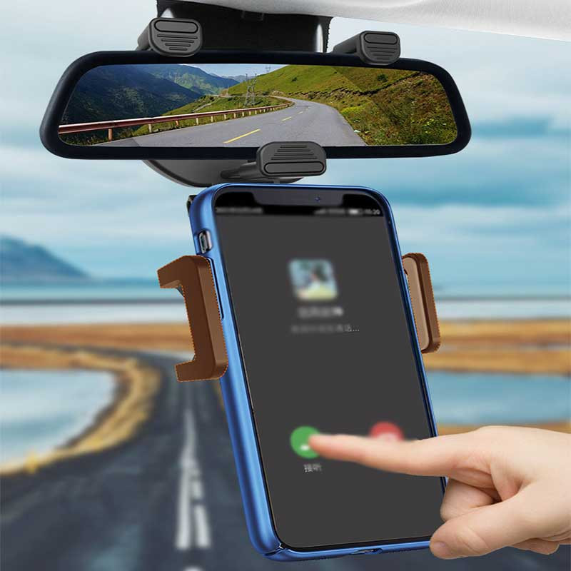 Suport pentru telefon pentru oglindă retrovizoare auto la 360° Suport universal pentru telefon pentru vehicule Suport GPS rotativ Suport reglabil pentru telefon Suport pentru celule