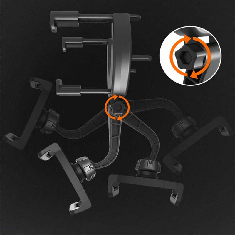 Suport pentru telefon pentru oglindă retrovizoare auto la 360° Suport universal pentru telefon pentru vehicule Suport GPS rotativ Suport reglabil pentru telefon Suport pentru celule
