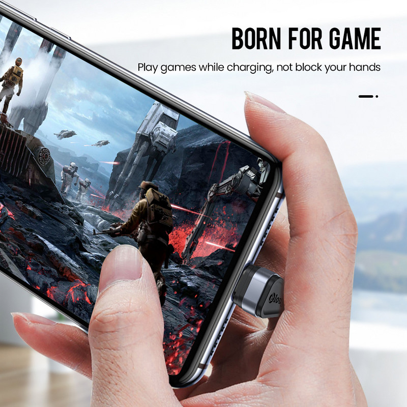 Elough 2m USB Type-C 90-stupňový rýchlonabíjací kábel USB-C dátový kábel Type-C nabíjačka USB-C pre Samsung S8 S9 Note 9 8 Xiaomi Mi 8 Mi