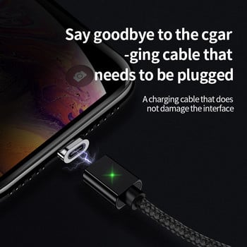OLAF 2M магнитен микро USB кабел за iPhone Samsung кабел за бързо зареждане на кабел за данни Магнитно зарядно устройство USB тип C 3A кабел за мобилен телефон