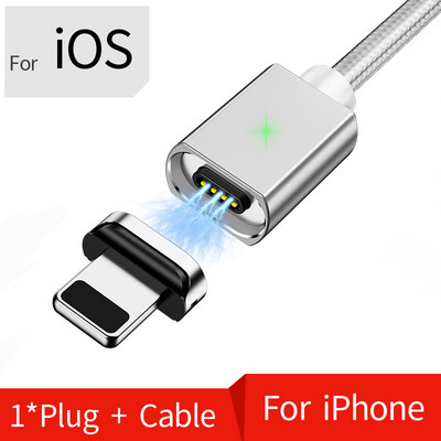 Cablu micro USB magnetic OLAF 2M pentru iPhone Samsung Cablu de date de încărcare rapidă Încărcător magnetic Cablu USB tip C 3A pentru telefon mobil