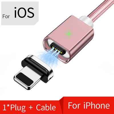 Cablu micro USB magnetic OLAF 2M pentru iPhone Samsung Cablu de date de încărcare rapidă Încărcător magnetic Cablu USB tip C 3A pentru telefon mobil