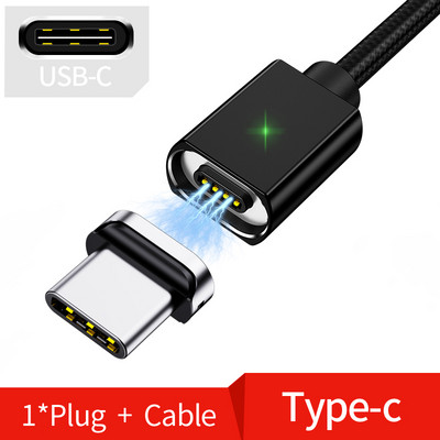 Cablu micro USB magnetic OLAF 2M pentru iPhone Samsung Cablu de date de încărcare rapidă Încărcător magnetic Cablu USB tip C 3A pentru telefon mobil