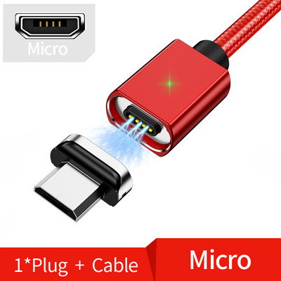 Cablu micro USB magnetic OLAF 2M pentru iPhone Samsung Cablu de date de încărcare rapidă Încărcător magnetic Cablu USB tip C 3A pentru telefon mobil
