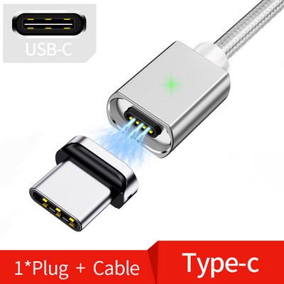 Cablu micro USB magnetic OLAF 2M pentru iPhone Samsung Cablu de date de încărcare rapidă Încărcător magnetic Cablu USB tip C 3A pentru telefon mobil