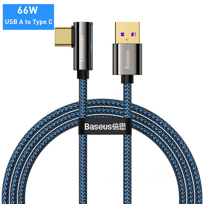 Kábel Baseus PD 100W/66W USB C, rýchlonabíjací kábel 5A, dátový kábel pre Xiaomi, Samsung, Huawei, typ C, dátový kábel pre tablet