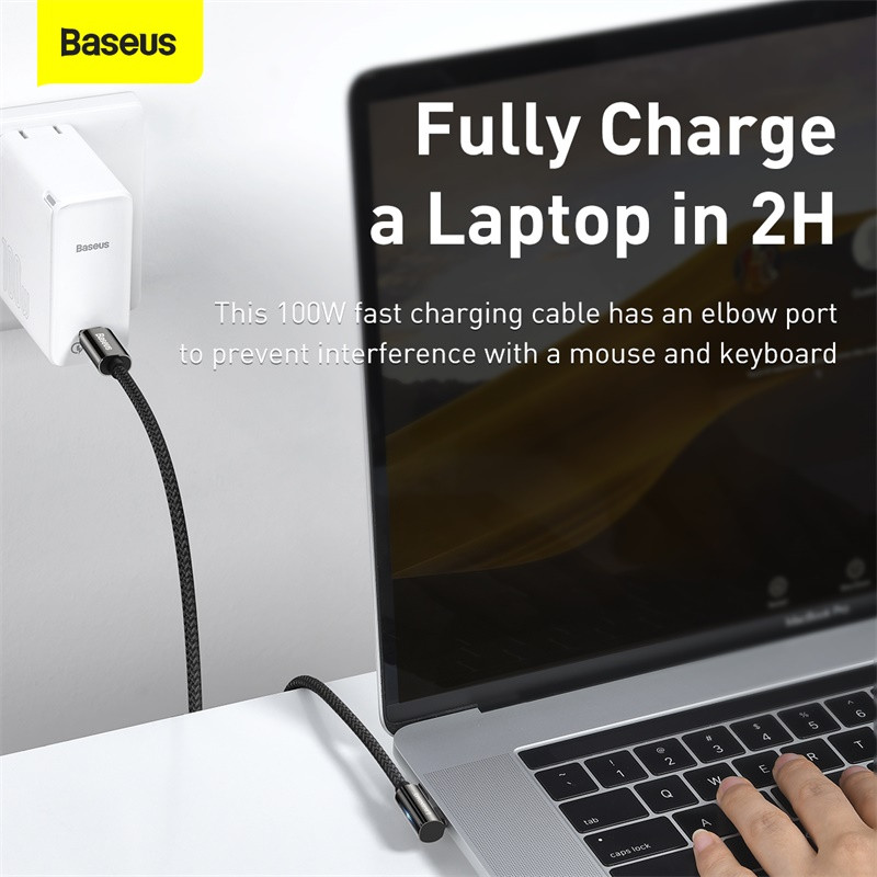 Kábel Baseus PD 100W/66W USB C, rýchlonabíjací kábel 5A, dátový kábel pre Xiaomi, Samsung, Huawei, typ C, dátový kábel pre tablet