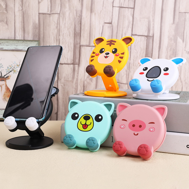 Aranyos univerzális asztali mobiltelefon tartó állvány IPhone IPad állítható táblagép összecsukható asztali mobiltelefon konzolhoz
