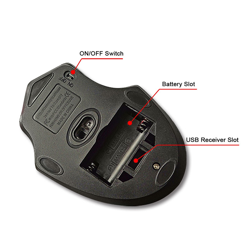 iMice USB 3.0 Receiver Wireless Mouse 2.4G Silent Mouse 4 Buttons 2000DPI Optical Computer Mouse Εργονομικά ποντίκια για φορητό υπολογιστή