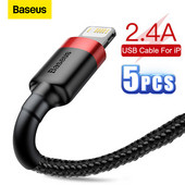 Cablu de încărcare rapidă Baseus 2/5 buc 2.4A pentru iPhone Cablu USB pentru iPhone 14 13 12 11 Pro Max XS 8 Cablu de încărcare Linie de date