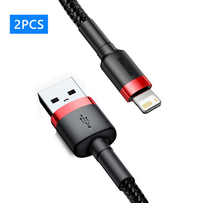 Cablu de încărcare rapidă Baseus 2/5 buc 2.4A pentru iPhone Cablu USB pentru iPhone 14 13 12 11 Pro Max XS 8 Cablu de încărcare Linie de date