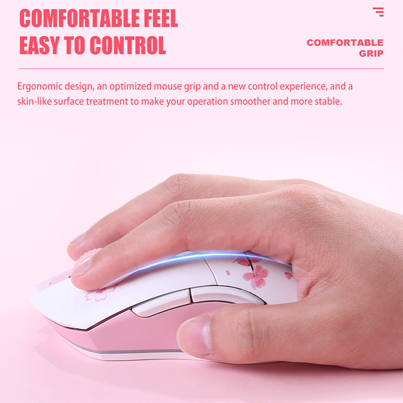 DAREU kaherežiimiline mängurihiir RGB 2,4G juhtmeta mängurihiired Sisseehitatud 930 mAh laadimisaku makrokomplektiga arvuti sülearvuti jaoks