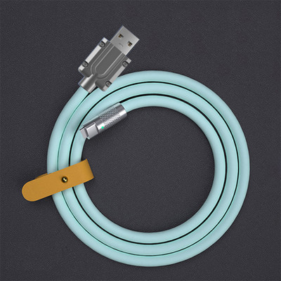 Καλώδιο USB 120W 6A Super Fast Charge Type-C To iOS Lighting Υγρό καλώδιο σιλικόνης για iPhone 13 Xiaomi Huawei Samsung Data Line