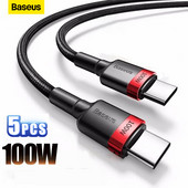 Καλώδιο Baseus 100W USB C σε USB Type C για MacBook Pro Quick Charge 4.0 Fast Charge για Samsung Xiaomi mi 10 Charge Cable