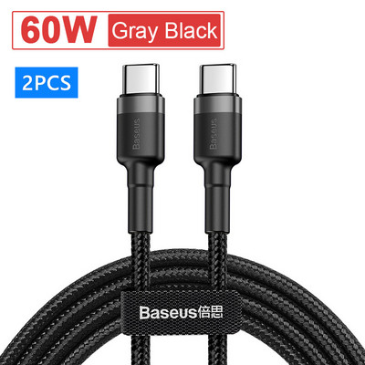 Καλώδιο Baseus 100W USB C σε USB Type C για MacBook Pro Quick Charge 4.0 Fast Charge για Samsung Xiaomi mi 10 Charge Cable