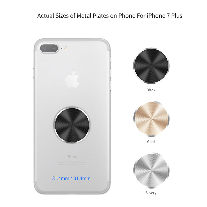 FLOVEME Μαγνητικός Δίσκος για Βάση Τηλεφώνου Αυτοκινήτου Σιδερένιο φύλλο Μεταλλικό φύλλο γενικής χρήσης για βάση στήριξης τηλεφώνου με μαγνήτη Βάσεις στήριξης στο αυτοκίνητο