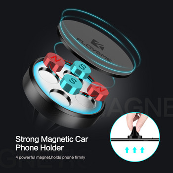 FLOVEME Универсален държач за телефон за кола Магнитна стойка за монтиране на вентилационен отвор Стойка за мобилен телефон с въртене на 360 за iPhone 7 8 X Xs Max Xiaomi